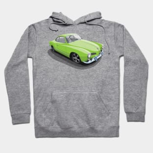 karmann ghia in light green Hoodie